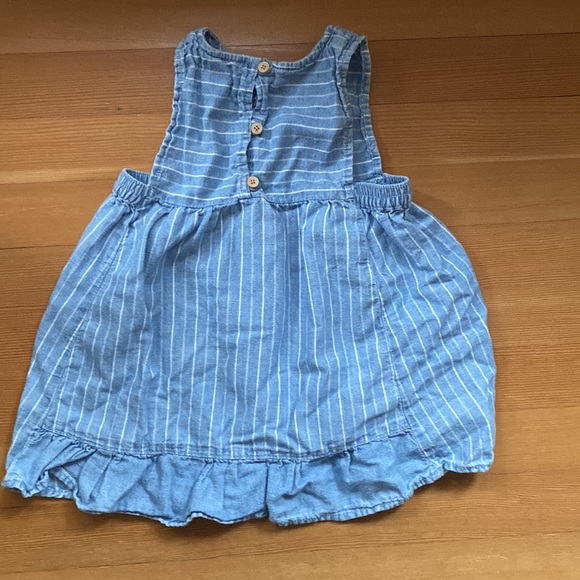 Zara baby denim striped dress, 18-24m, EUC - Picture 2 of 3